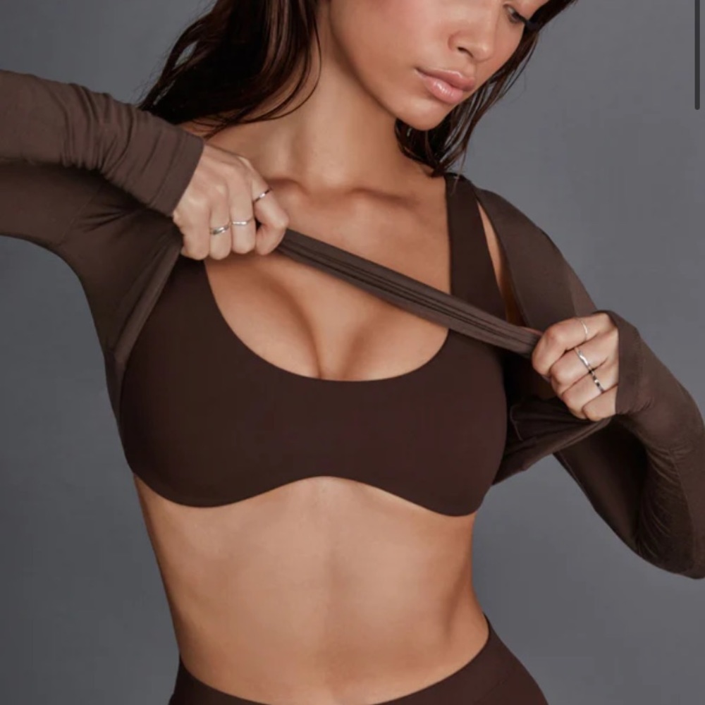 Joah Brown Contour Bra in Sueded Umber NWT (Sz. S/M)